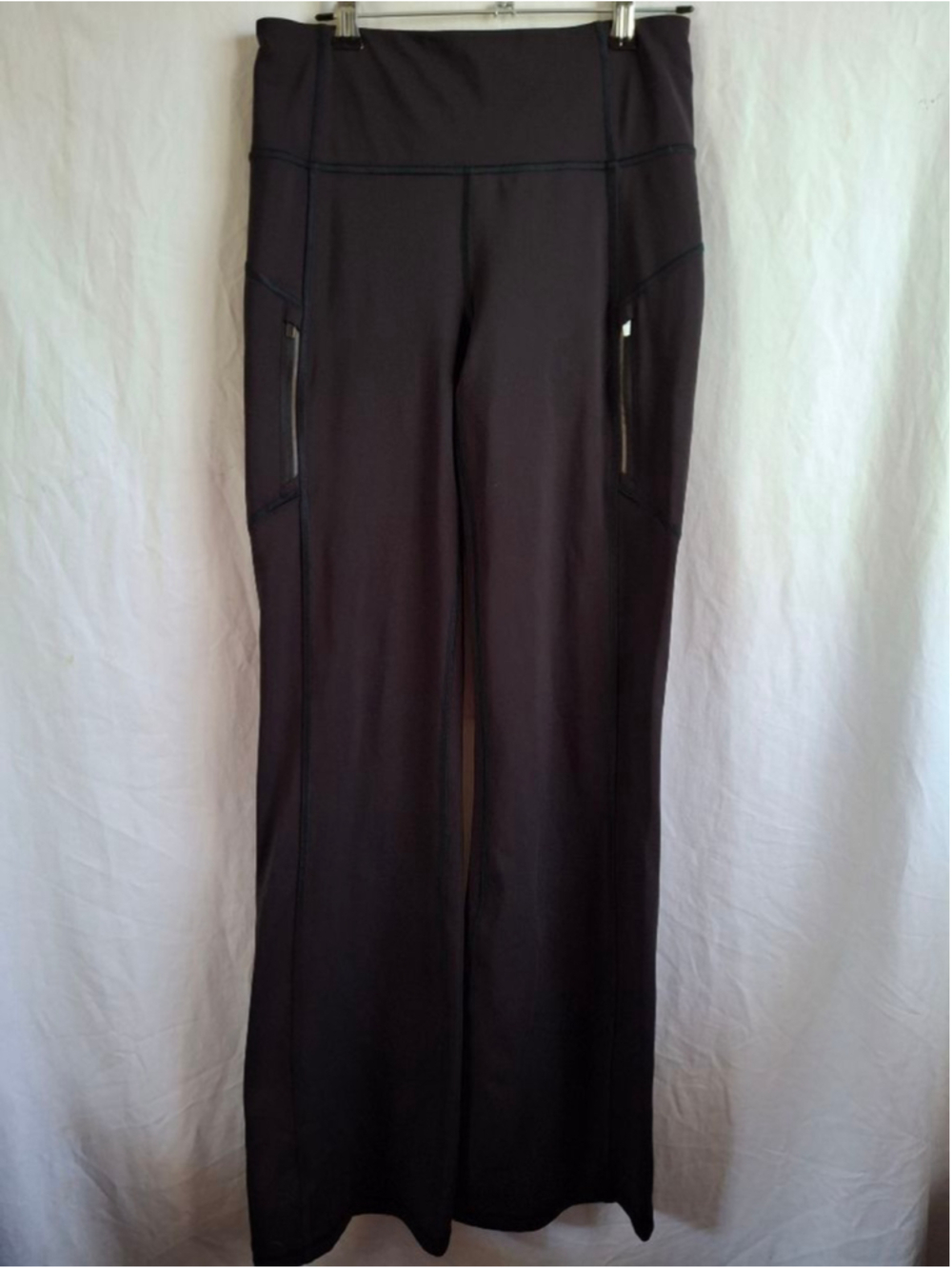 Athleta Rainier Bootcut high rise Pants S Black sporty activewear - Picture 3 of 9